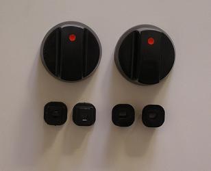 Black BBQ Knob Set